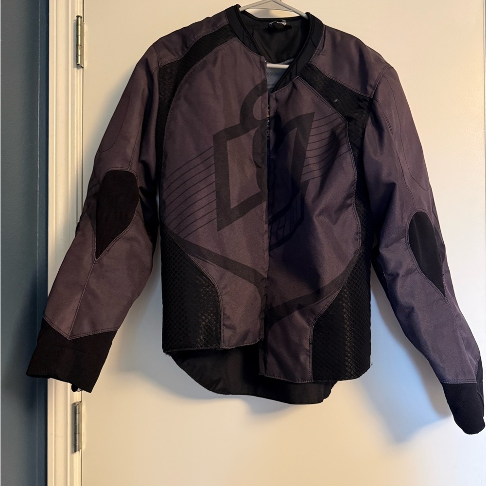 ICON Overlord Black and Gray Riding Jacket